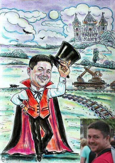 Шарж "Граф Д"